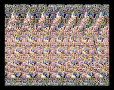 Color Stereo Hidden Image Stereogram Gallery