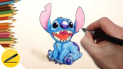 Lilo and Stitch - How to Draw Stitch step by step for kids ✓ - YouTube