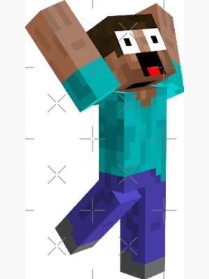 Scared Steve Character Minecraft\" Poster for Sale by jamcaYT | Redbubble