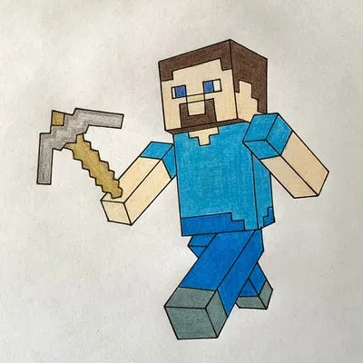Фигурка Minecraft \"Стив в алмазной броне\" Diamond Steve (Jazwares оригинал)