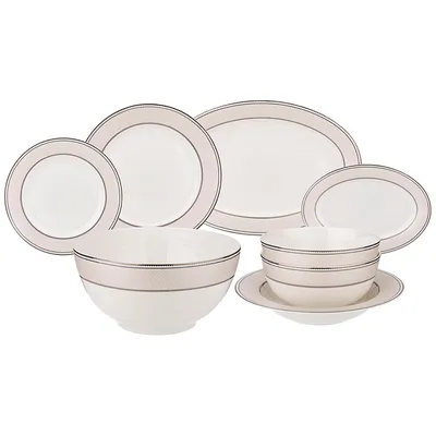 Набор столовой посуды APOLLO Ocean 18 пр. серый - купить в Москве, цены на  Мегамаркет