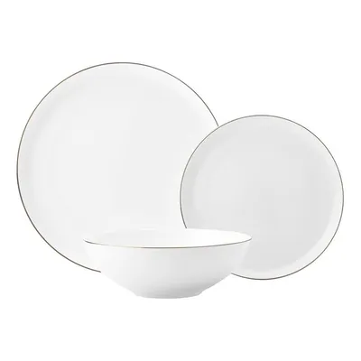 Столовая посуда фарфоровая на 4 персоны 12 предметов белая \"Кашемир Голд\" -  купить за 14117 руб в интернет-магазине DG-Home