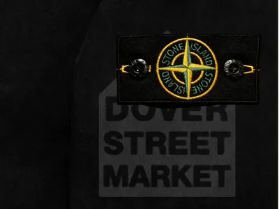 Stone Island logo-patch Cotton Hoodie - Farfetch