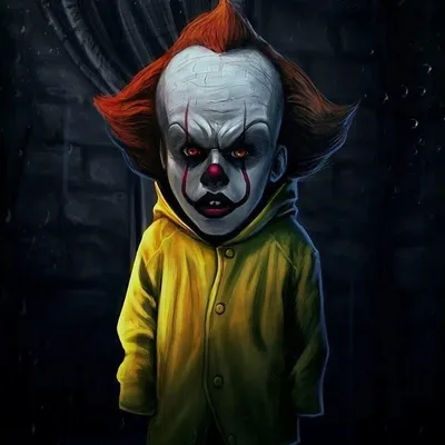 Страшный клыкастый клоун с летающим шариком в руке — Авы и картинки |  Искусство ужасов, Злые клоуны, Фильмы ужасов