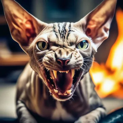 Самый злой кот в мире вызовет у вас мурашки по коже! | кот познал дзен |  Дзен