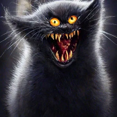 Страшный кот» — создано в Шедевруме