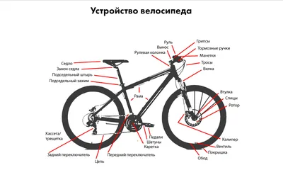 Устройство велосипеда. Из каких стандартных деталей состоит велосипед.  Основные термины и определения