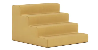 Ступеньки к дивану Yellow велюр желтый купить от 9990 руб. в  интернет-магазине Фабрики PUSHE в Москве