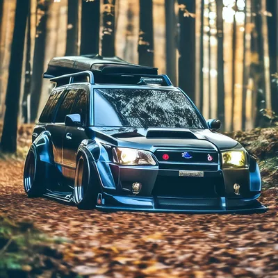 Фотографии Subaru Forester Красный авто