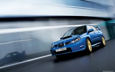 Обои на рабочий стол автомобили Subaru Impreza WRX STI - 2005