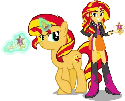 Sunset Shimmer posing in her swimsuit selfie by AndoAnimalia on DeviantArt