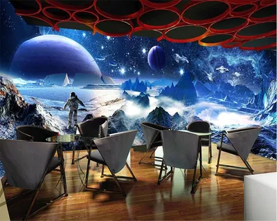 Красивые, на заказ, большие, супер HD обои, звездная тема мечты,  Космический дом, papel де parede, 3d обои, papier peint | AliExpress
