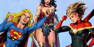 6 супергероев женщин и один …» — создано в Шедевруме