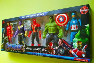 Набор супергероев Marvel 5 героев 15см (ID#122545851), цена: 29 руб.,  купить на Deal.by