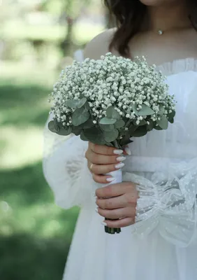 Свадебный букет | Brides flowers bouquet, Simple wedding bouquets, White  bridal bouquet