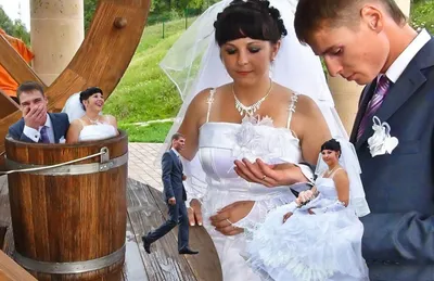 Свадебные фотографии после фотошопа (16 фото)
