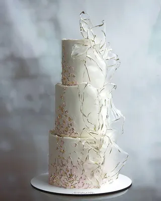 Торт “Свадебный торт с живыми цветами” Арт. 01319 | Торты на заказ в  Новосибирске \"ElCremo\"