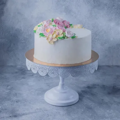 Свадебные торты с инициалами - A1179 от 2400 рублей за кг. Купить в  CakesClub.