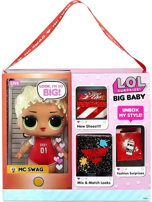 Большая кукла лол Свег Big Baby MC Swag 577461 L.O.L. Surprise! 152064219  купить за 3 320 ₽ в интернет-магазине Wildberries