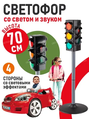 Светофор транспортный и пешеходный (электрифицированная модель на стойке):  купить для школ и ДОУ с доставкой по всей России
