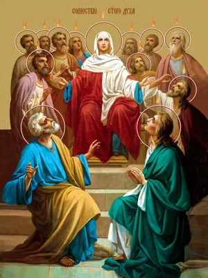 Храмовая чудотворная икона «Святая Троица с деяниями»