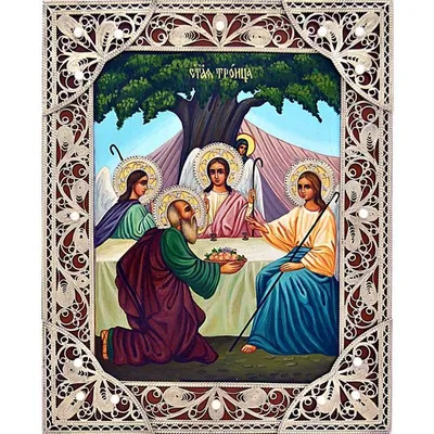 Храмовая икона Святой Троицы - Иконописная мастерская Радонежъ