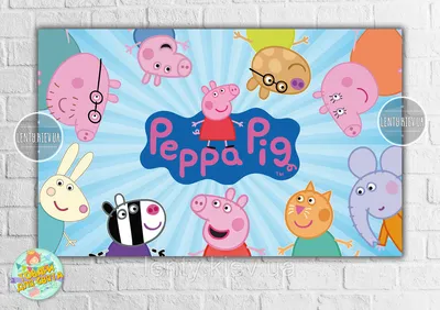 Peppa Pig Пальчиковый театр 5 фигурок \"Свинка Пеппа\"