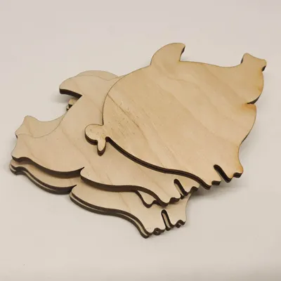 Деревянная фигурка 3D Свинка 109889 купить по хорошей цене на сайте  artpins.ru