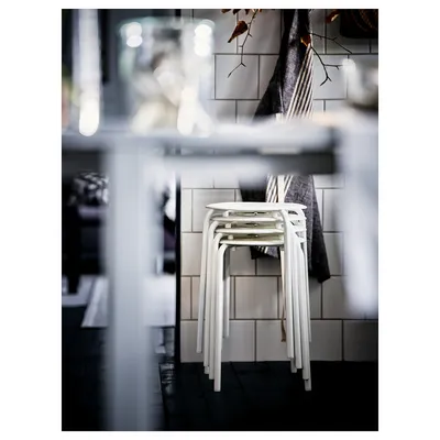 MARIUS табурет белый 45 см | IKEA Latvija