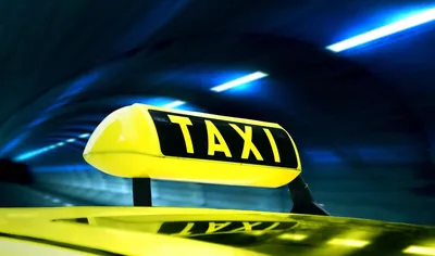 Печать по шаблону - Визитка для такси чёрная с жёлтым | ru-cafe.ru