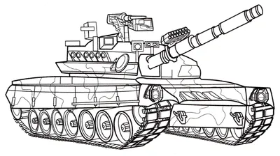 Раскраски танк белый тигр (49 фото) » Картинки, раскраски и трафареты для  всех - Klev.CLUB