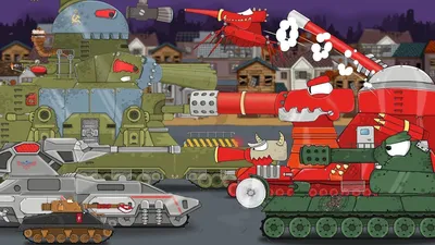 Heroes don't die! KV-44-M2 and other monsters. Cartoons about tanks -  YouTube