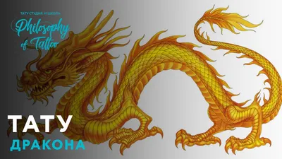 Китайский дракон Тату, дракон, Легендарное Существо, дракон, монохромный  png | Klipartz