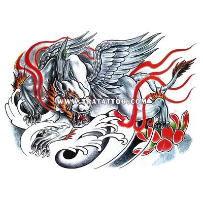 иллюстрация дракона, тату дракон, дракон, монохромный, papercut, стикер png  | Klipartz