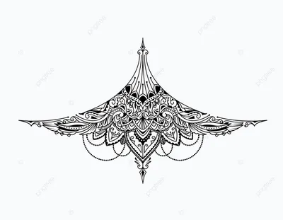 Пучок минималистской татуировки на белом фоне Векторное изображение  ©grgroupstock 452939848