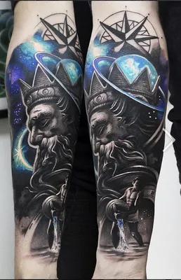 Tattoo by Andrew Viking. - Водолей #татуировка #besttattoo #ink #tattoo  #realism #blackgrey #gurutattoo | Facebook