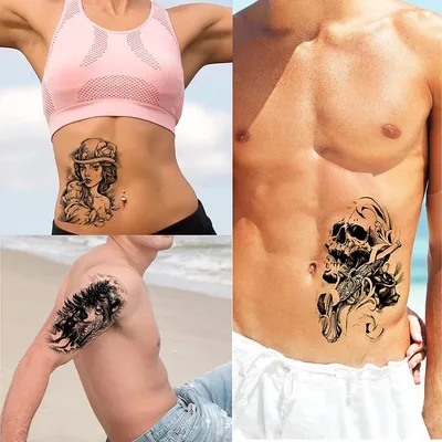 3 шт. травяная луна, искусственная татуировка для женщин и мужчин, Набор  татуировок на руку в стиле панк, водостойкая Готическая художественная  Временная тату-наклейка, стойкие татуировки | AliExpress