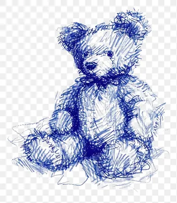 Teddy bear with heart balloon - cute bear vector drawing Stock Vector |  Adobe Stock