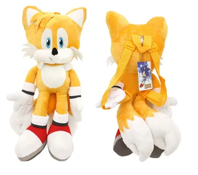 Рюкзак игрушка лисенок Тейлз: купить мягкую игрушку лисенок Tails из игры  Sonic в интернет магазине Toyszone.ru