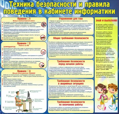 Техника безопасности в кабинете информатики | Сабурова Виктория Викторовна  | Дзен