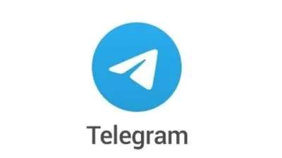 Telegram logo messenger icon realistic social Vector Image