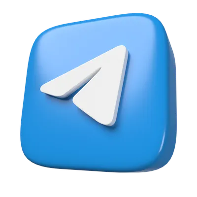 Telegram Icon 3d PNGs for Free Download