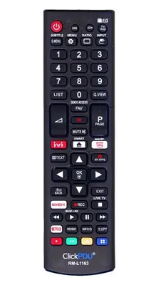 Купить Универсал для LG RM-L1163 ClickPdu (v.2021г. кнопки IVI, SMART, 3D  для всех тв LG выпуска после 2008г.)