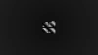 Windows 11, Логотип, Темный, Минимализм (3840x2160) - обои для рабочего  стола