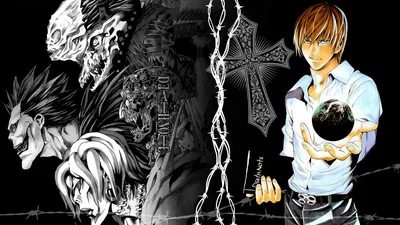 Обои на рабочий стол Лайт Ягами / Light Yagami из аниме Тетрадь смерти / Death  Note держит планету Земля, обои для рабочего стола, скачать обои, обои  бесплатно