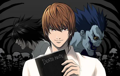 Скачать обои Light, Death Note, Лайт, Тетрадь смерти, Anime, Рюк, Ryuk,  раздел прочее в разрешении 1280x1024