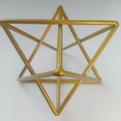 Тетраэдр в треугольнике квадрата, 5d…» — создано в Шедевруме