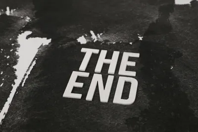 Typography the End Graphic by radaxonstudio · Creative Fabrica