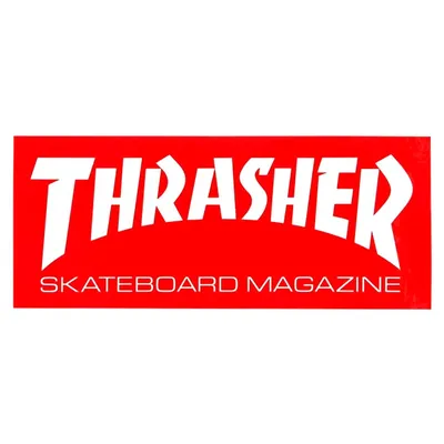 Thrasher Mag Logo Sticker Red - CalStreets BoarderLabs