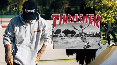 THRASHER Magazine hoodie Flame logo